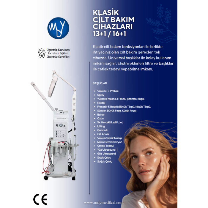 16 Fonksiyonlu Klasik Cilt Bakım İthal