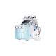 7 in 1 Hydrafacial LED Maskeli 140 Kpa Vakum Gücü RF Başlığı 12 Renk LED'li