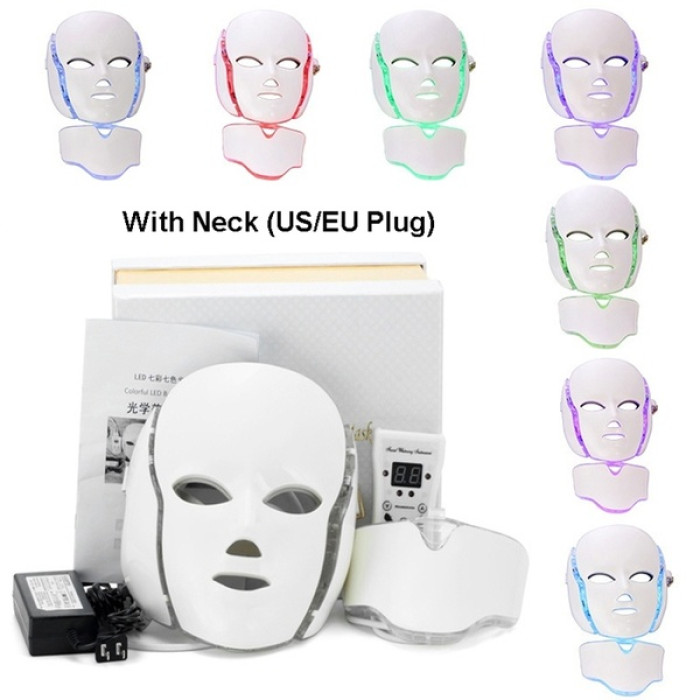 7 Renk Lifting Özellikli Boyunluklu LED Maske