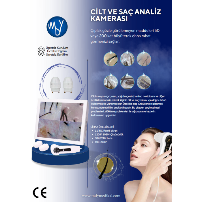 Cilt Ve Saç Analiz Kamerası Uv