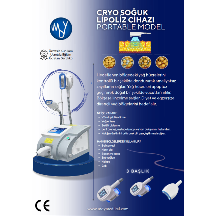 Cryo Soğuk Lipoliz Zayıflama Cihazı