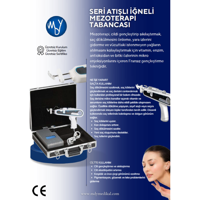 Dikiş Mezoterapi Cilt Yenileme Cihazı
