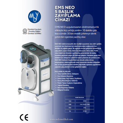 Ems Neo 5 Başlık (Pelvik, 4 Kapasitörlü) Zayıflama Cihazı