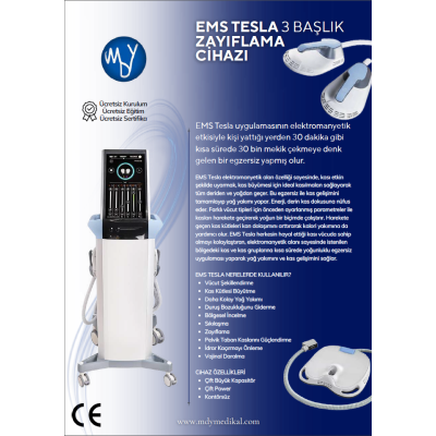 Ems Tesla Pelvik (Üç Başlıklı) Kas Güçlendirme Ve Zayıflama