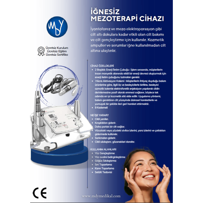 İğnesiz Mezoterapi 9 Kademeli Dijital