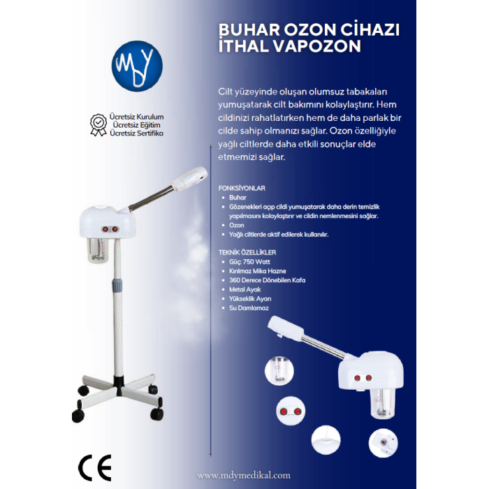 İthal Vapozon Buhar Cihazı 750 Wattlık Model