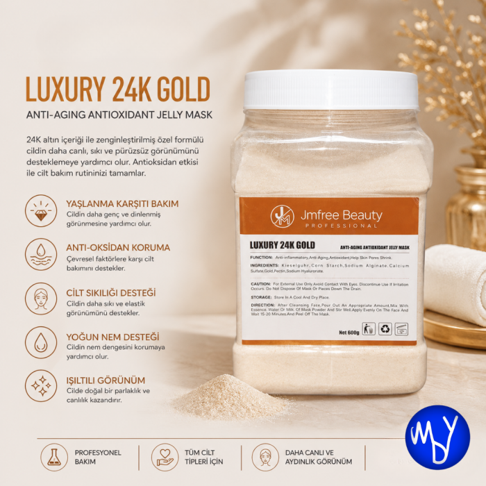 JMFREE LUXURY 24K GOLD Besleyici ve Canlandırıcı Cilt Bakımı
