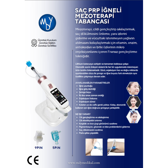 Mezoterapi PRP Tabancası Dijital Profesyonel
