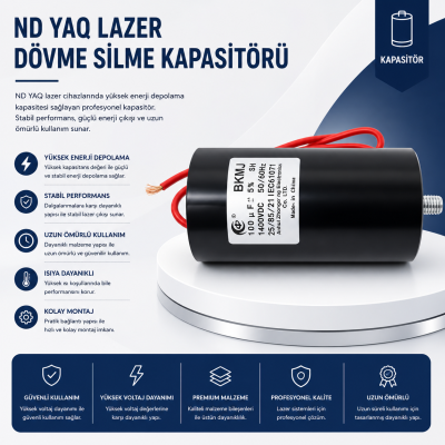 ND YAQ Lazer Dövme Silme Kapasitör 100 MFD