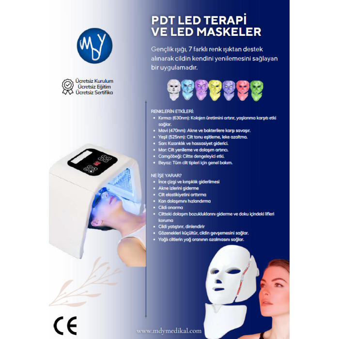 7 Renk Fanlı LED Terapi