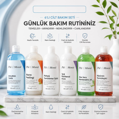 Pie Monte 6*500 gr Kabin Grubu Cilt Bakım Seti