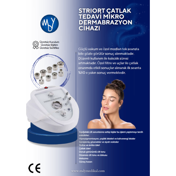 Striort Çatlak Tedavi Micro Dermabrasyon Çatlak Giderme Cilt Sıkılaştırma