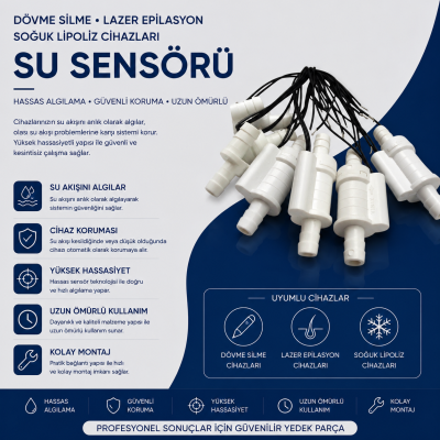 Su Sensörü Dövme Silme-Lazer Epilasyon-Soğuk Lipoliz Cihazları İle Uyumlu